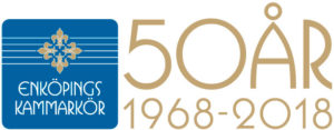Enköpings Kammarkör 50 år logotyp liggande